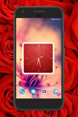 Red Clock Live Wallpaper android App screenshot 0