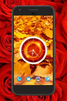 Red Clock Live Wallpaper android App screenshot 1