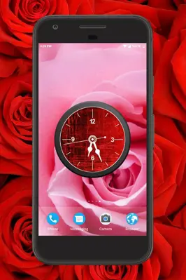 Red Clock Live Wallpaper android App screenshot 3