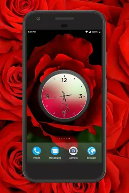 Red Clock Live Wallpaper android App screenshot 4